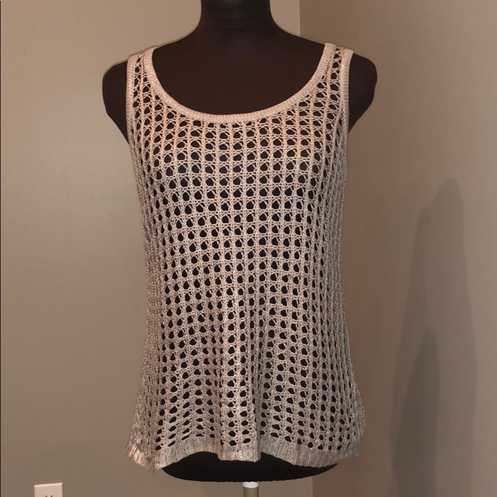 Outback Red metallic tank sweater.